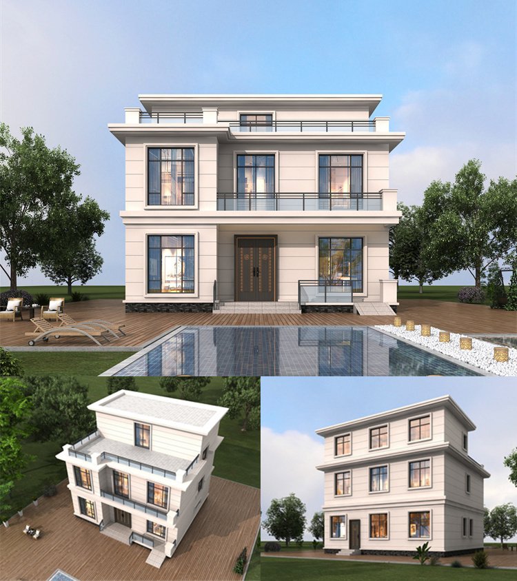 三層現代風自建房設計圖1