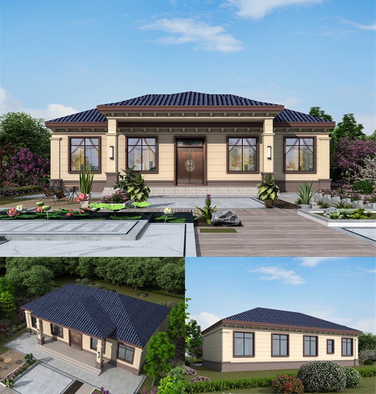 實用舒適一層自建房設計圖1