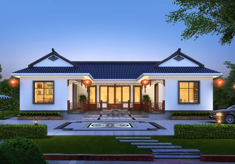 2026年最美中式三合院設計圖，白墻灰瓦，建好百年不過時