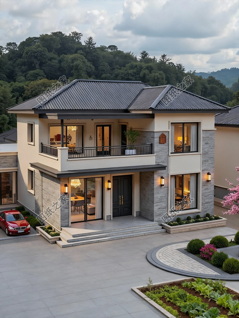 2026爆款！100款農村別墅設計圖大全，一二三層全包括