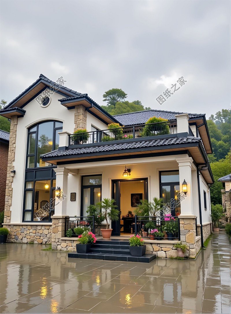 2026爆款！100款農村別墅設計圖大全，一二三層全包括