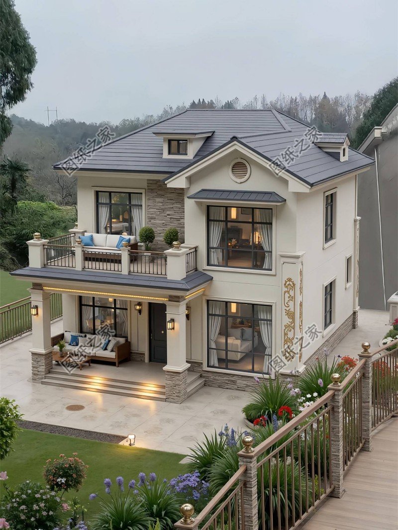 2026爆款！100款農村別墅設計圖大全，一二三層全包括